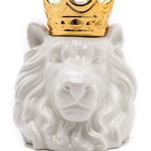 Crowned Lion Head Container